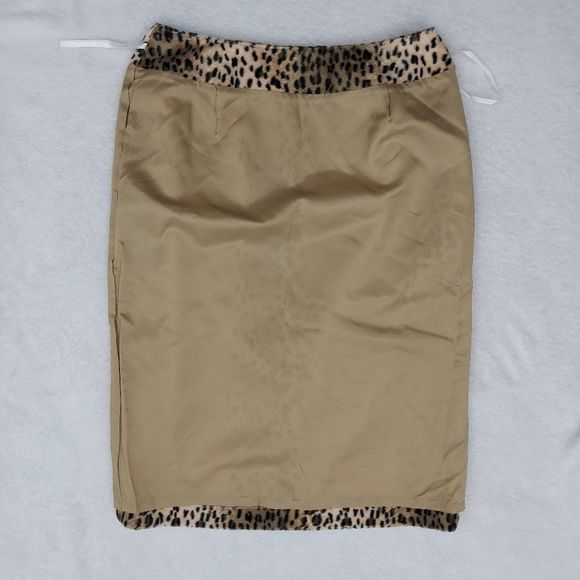 Vintage 90s Y2K Georgiou Studio Animal Print Skirt - Picture 13 of 14